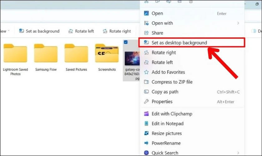 Cách cài đặt hình nền màu xanh dương cho máy tính Windows