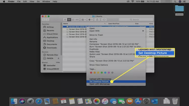Cách đặt hình nền ảnh thiên nhiên 3D trên macOS