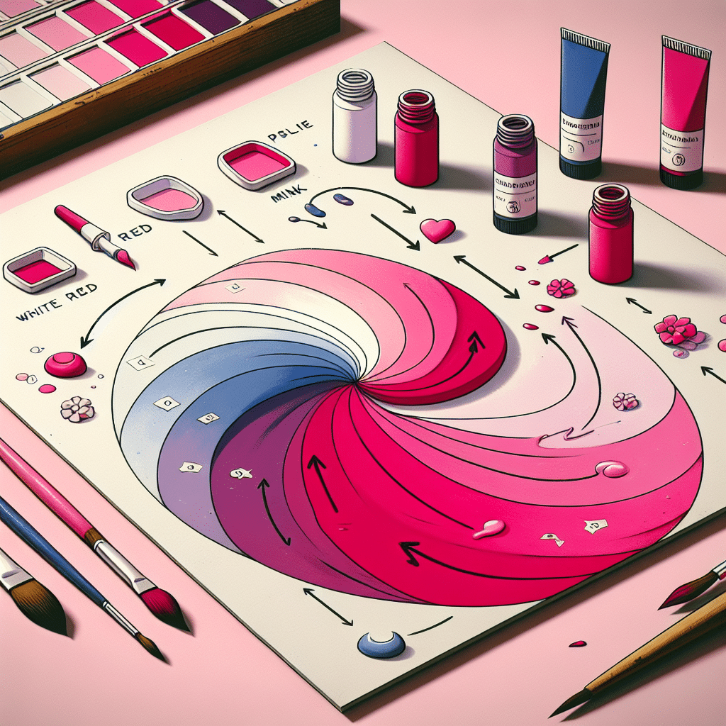 Minh họa cách thêm màu trắng để pha màu xanh lá pastel nhẹ nhàng