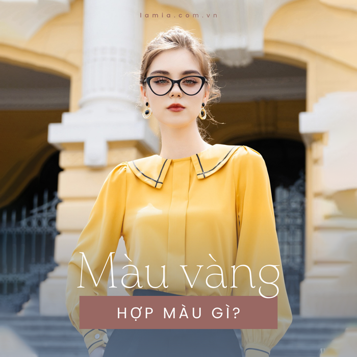 Bảng màu gợi ý cách phối áo với quần màu vàng đất hài hòa