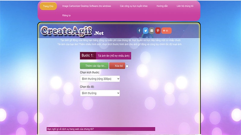 Cách tạo ảnh GIF đẹp nhanh chóng với CreateaGIF.net