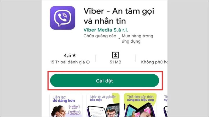 Cách tìm và cài đặt Viber trên cửa hàng Google Play Store