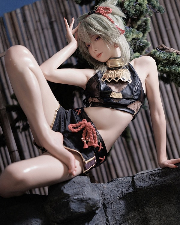Cận cảnh chi tiết bộ trang phục cosplay Kuki Shinobu