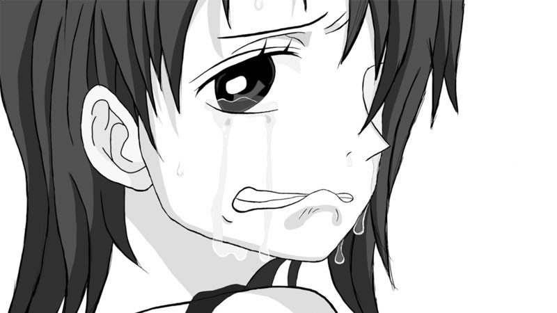 Cận cảnh Nami khóc trong một khoảnh khắc xúc động