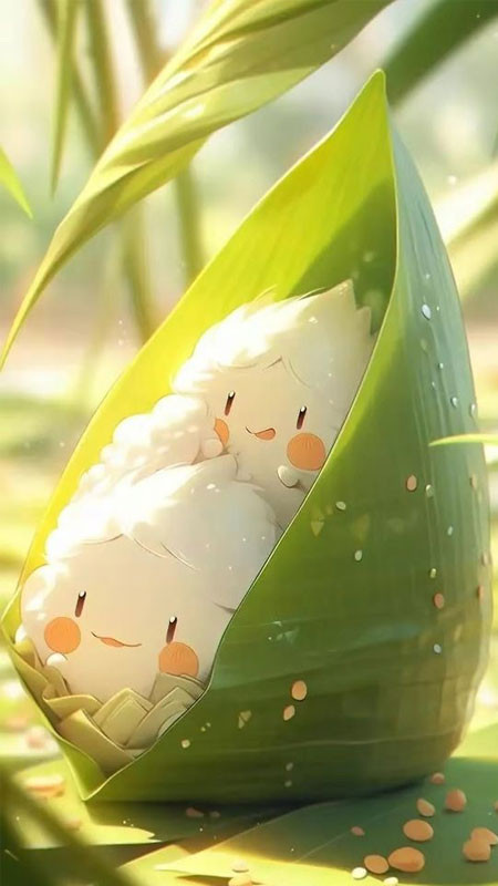 Cảnh học tập hoạt hình lofi với bàn đầy đồ dùng và cây xanh