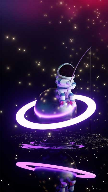 Cảnh phi hành gia đặt cờ trên hành tinh đỏ