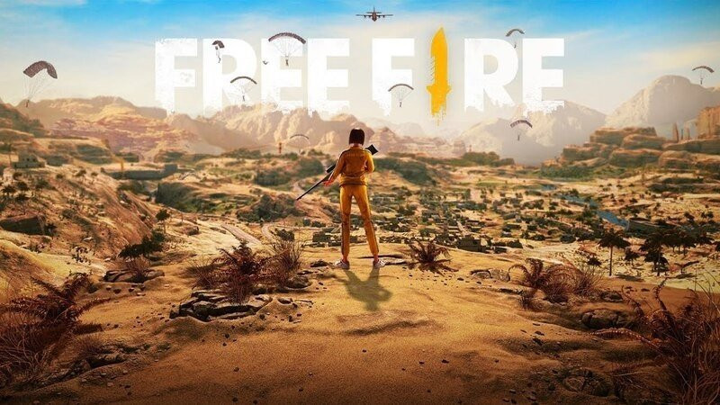 Cảnh quan khu vực Bermuda trong Free Fire với tòa nhà đổ nát