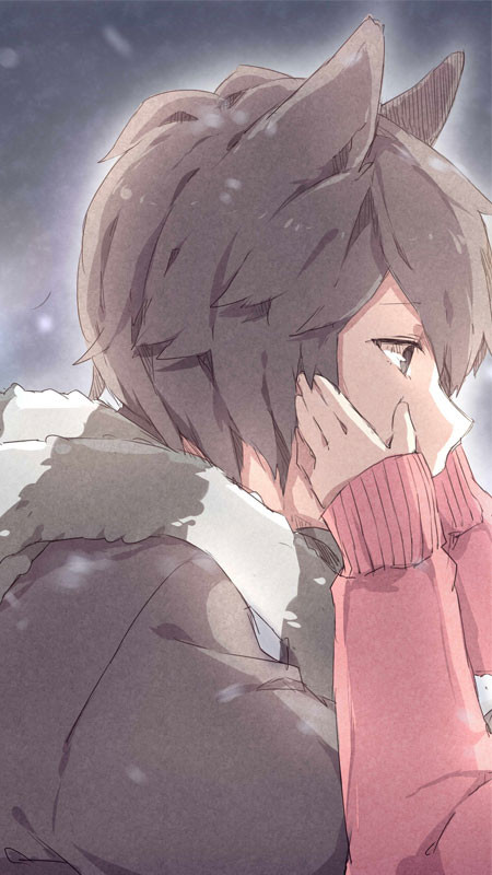 Cặp đôi anime nhìn về phía chân trời