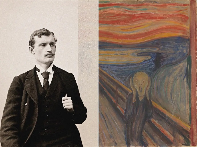 Chân dung họa sĩ Edvard Munch và tác phẩm kinh điển &quot;Tiếng thét&quot;
