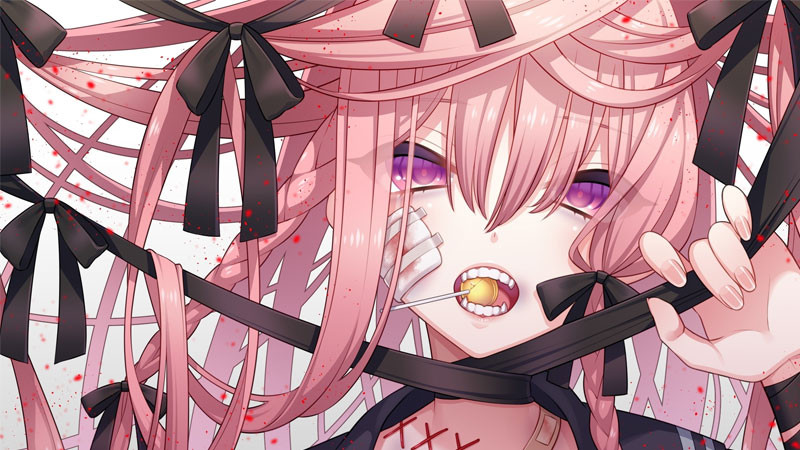 Chân dung một nhân vật Yandere nữ với vẻ ngoài đáng yêu nhưng ẩn chứa nội tâm phức tạp và cuồng si