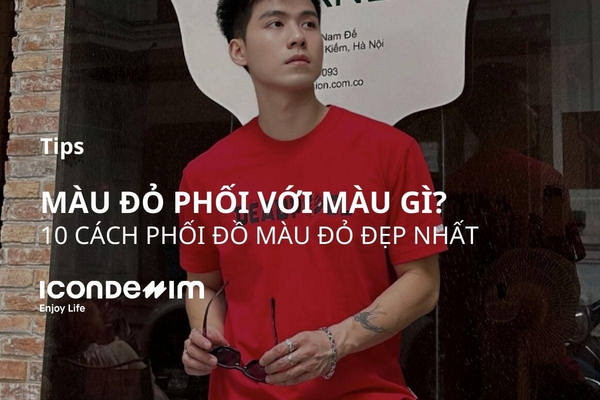 Cách phối chân váy đỏ đô với áo đen hoặc be tạo vẻ ngoài sang trọng, hiện đại