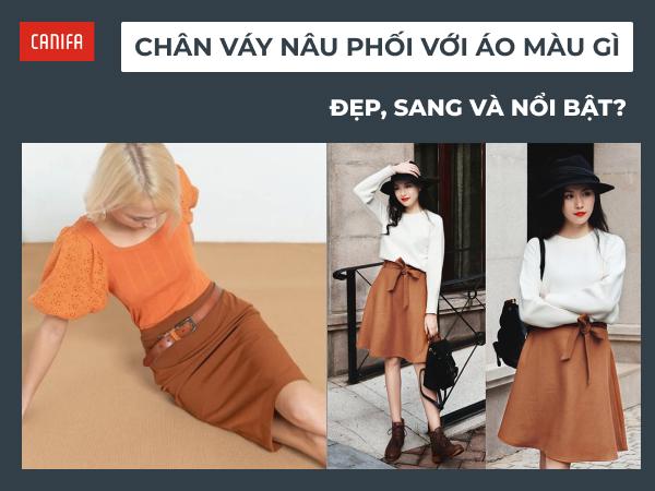 Chân váy màu xám kết hợp áo màu nổi hoặc pastel tạo phong cách cá tính, dịu dàng.