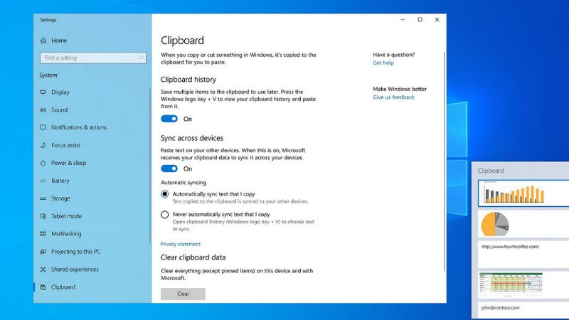 Chia sẻ dữ liệu liền mạch giữa các ứng dụng trên máy tính bằng Clipboard