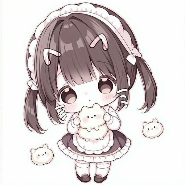 Tuyển tập hình ảnh chibi nữ cute đơn giản đáng yêu Chibi nữ đơn giản chơi thể thao