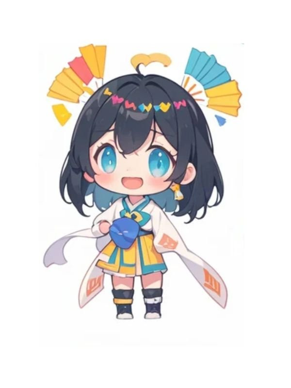Tuyển tập hình ảnh chibi nữ cute đơn giản đáng yêu Chibi nữ đơn giản ngồi xích đu
