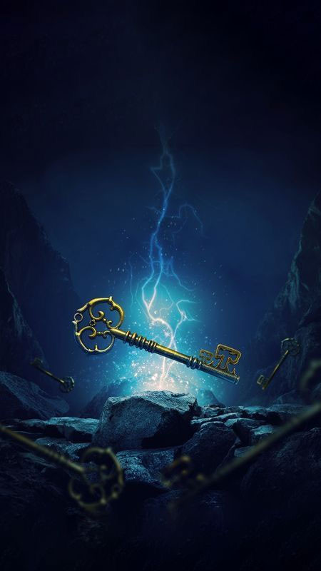 Chiếc chìa khóa vàng nằm giữa không gian huyền ảo, gợi lên những bí mật chờ được khám phá