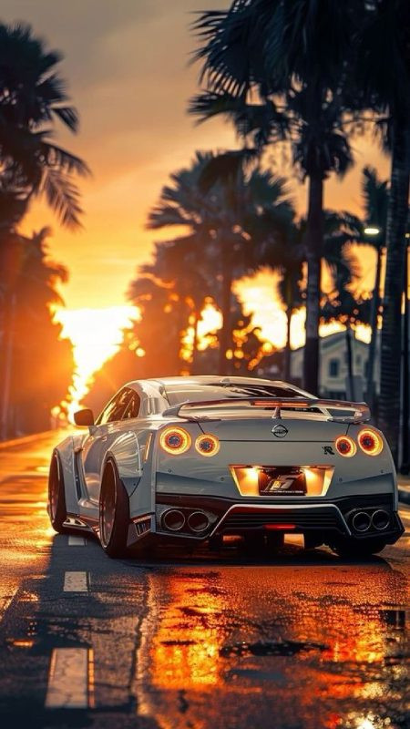 Chiếc xe SUV sang trọng đậu trước một tòa nhà hiện đại làm hình nền 4K