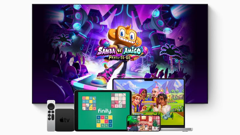 Chơi game Apple Arcade trên iPad với bộ điều khiển không dây