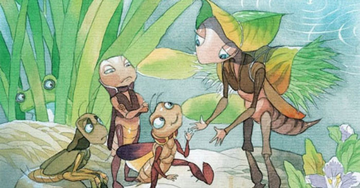 Tuyển chọn hình ảnh con dế mèn chân thực và ý nghĩa Chú dế mèn hoạt hình trông có vẻ buồn bã