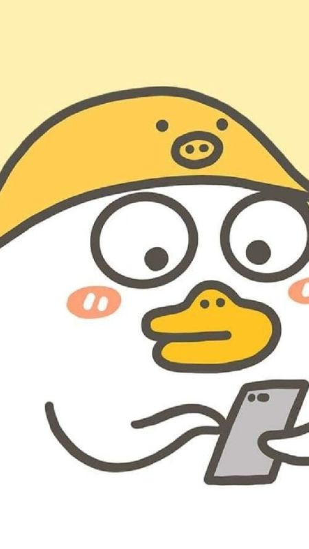 Chú vịt trắng dễ thương nằm ngủ, ảnh màu trắng