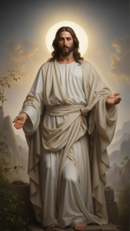Chúa Giêsu dang rộng vòng tay đón nhận mọi người