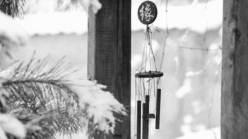 Chuông gió bằng tre, mang đậm nét văn hóa Á Đông và sự gần gũi với thiên nhiên