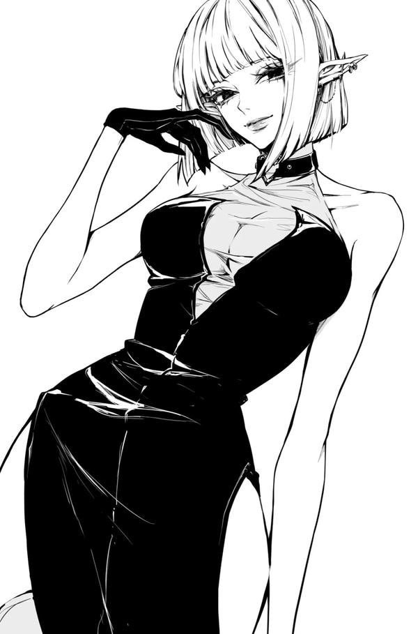 Cô gái anime tóc đỏ nổi bật