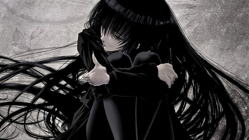 Cô gái anime tóc nâu, đeo kính, cầm sách