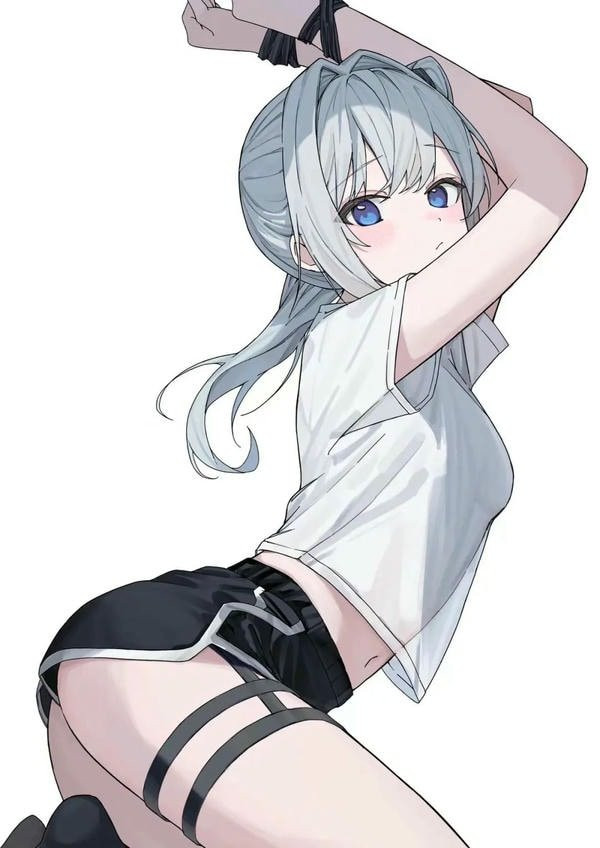 Cô gái anime với trang phục dạ hội lấp lánh