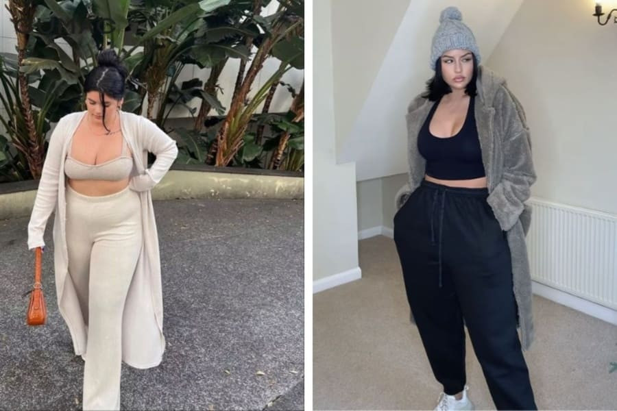 Cô gái mập dễ thương thể hiện sự tự tin