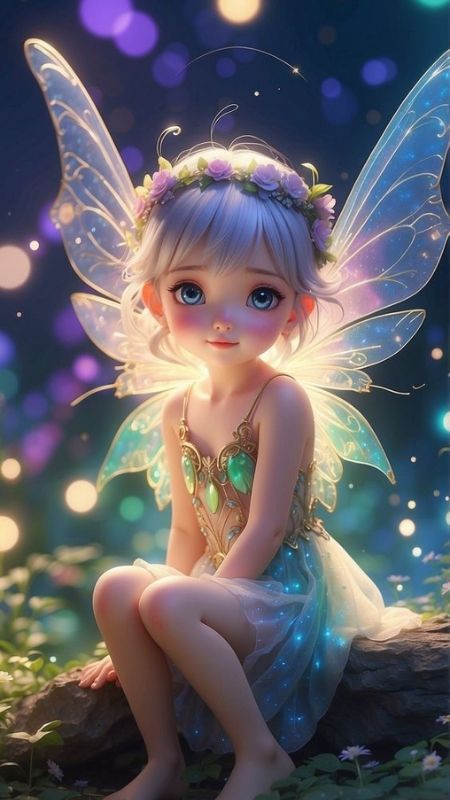 Cô nàng princess cùng đôi cánh thần tiên phong cách 4K