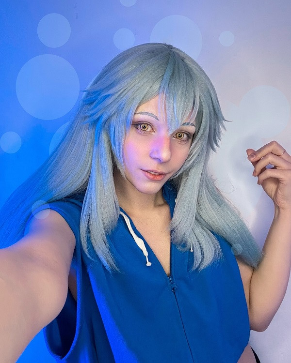Cosplay Rimuru với phong cách tạo hình fantasy kỳ ảo