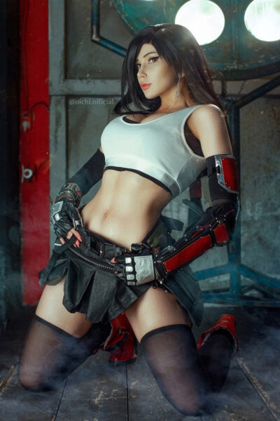 Chiêm Ngưỡng Bộ Ảnh Cosplay Tifa Lockhart Tuyệt Đẹp Cosplayer trong trang phục cosplay Tifa bước ra từ thế giới Final Fantasy.