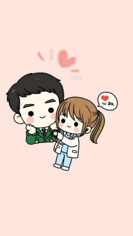 Couple hoạt hình cô bác sĩ và chàng bộ đội siêu đáng yêu