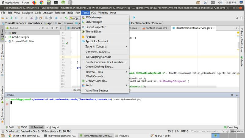 Cửa sổ Logcat hoặc Profiler trong Android Studio, hiển thị nhật ký hệ thống và thông tin hiệu năng ứng dụng