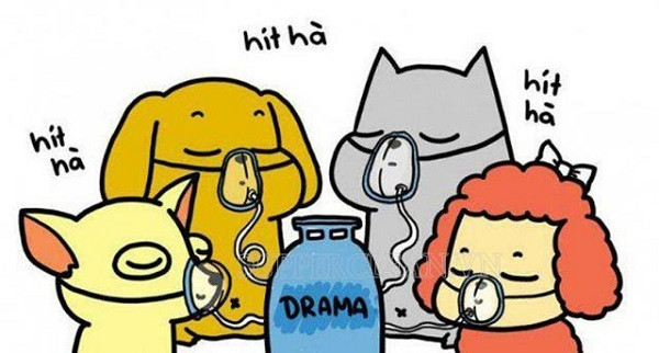 Cụm từ hít drama phổ biến chỉ hành động theo dõi lùm xùm, scandal trên mạng