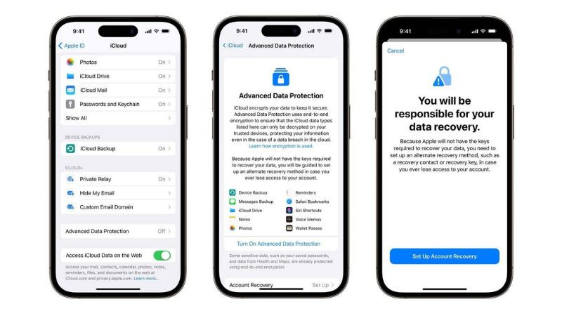 Danh sách các tài khoản iCloud đang được đăng nhập trên thiết bị iPhone