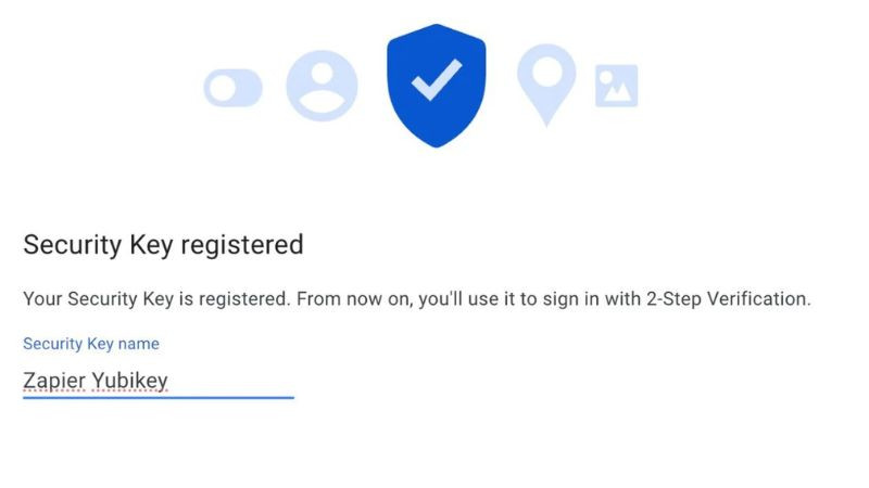 Đặt tên tùy chỉnh cho thiết bị YubiKey trong cài đặt để dễ dàng phân biệt các khóa bảo mật.