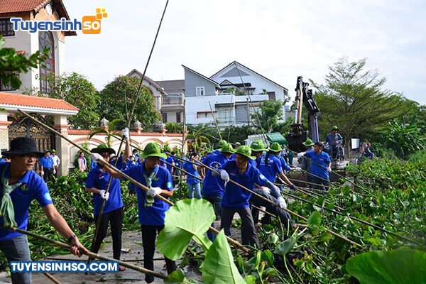 Dãy giảng đường hiện đại của Trường Đại học Lao động Xã hội CS2