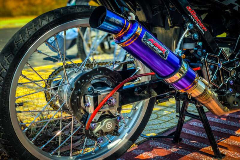 Điểm nhấn là các chi tiết được độ lại tạo vẻ mạnh mẽ cho xe