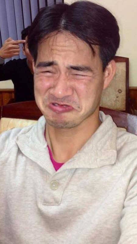 Diễn viên Xuân Bắc với kiểu tóc hai mái hài hước