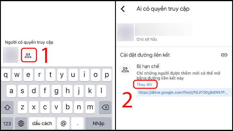 Cách Gửi Ảnh Gốc Giữ Trọn Độ Sắc Nét Điều chỉnh quyền truy cập và sao chép liên kết ảnh