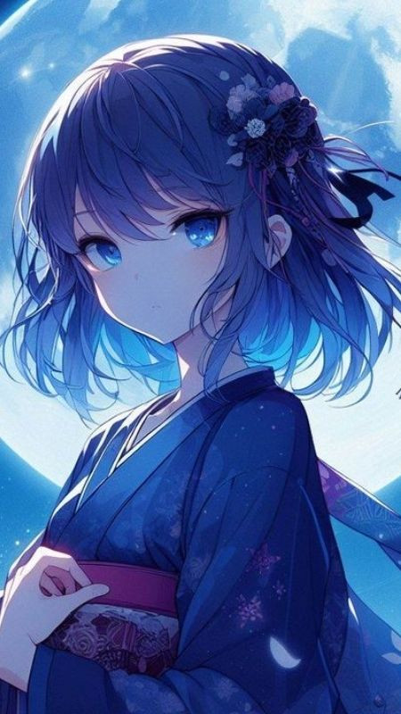 Đôi mắt nhìn sâu thẳm và đượm buồn của cô nàng bé bỏng Anime