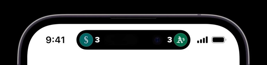 Dynamic Island hiển thị thông tin cập nhật thời gian thực từ Live Activities