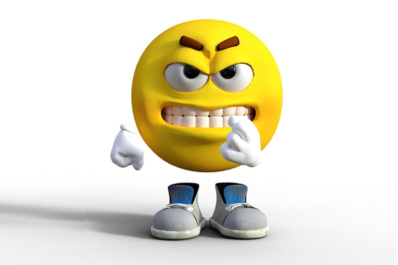 Emoji mặt cười troll mắt tròn ngạc nhiên