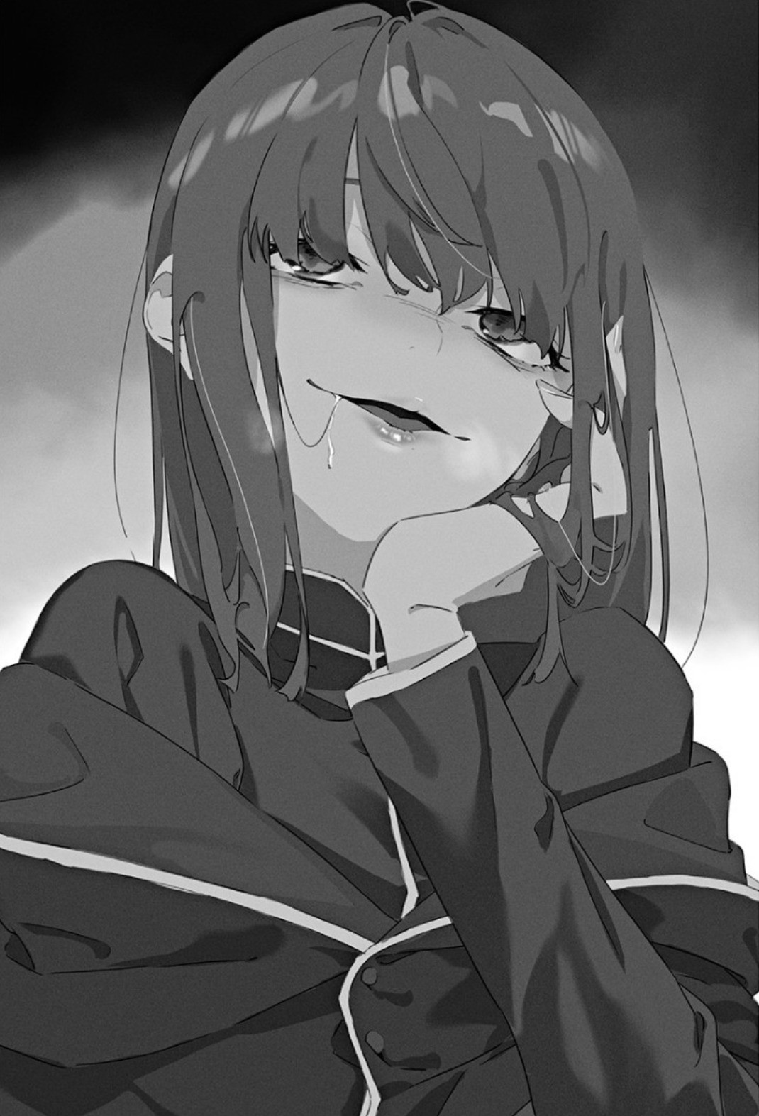 Gái anime cười đầy mưu kế và bí ẩn