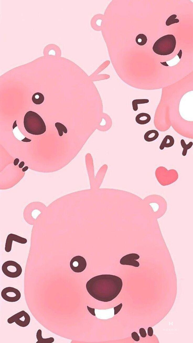 Gấu dâu cute ngồi cạnh trái dâu