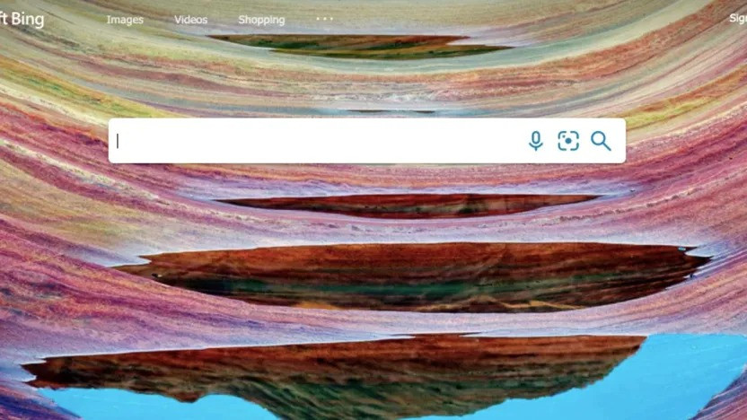 Giao diện kết quả tìm kiếm trên Bing