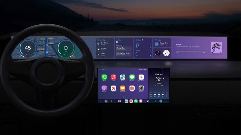 Android Auto Là Gì? Trợ Thủ Lái Xe Thông Minh Không Thể Thiếu Trên Ô Tô Giao diện người dùng của Apple CarPlay trên màn hình ô tô
