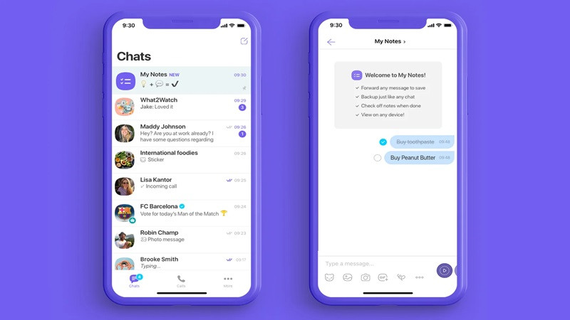 Giao diện nhóm chat và cuộc gọi nhóm trên ứng dụng Viber